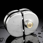 Sliding Glass Door Lock | Stainless Steel Sliding Mechanism | Fits 10-14mm Glass