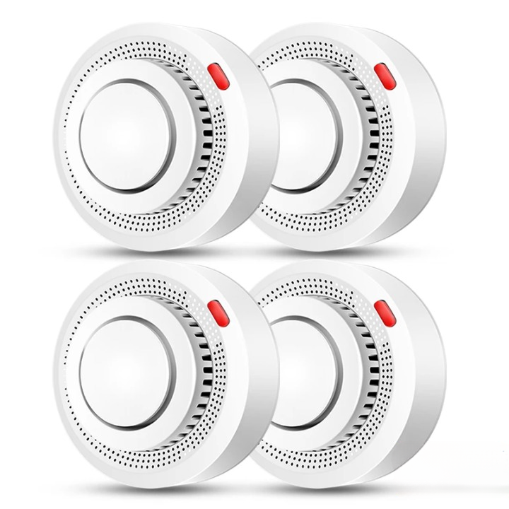 Smart Smoke & Heat Detector | Wi‑Fi & Bluetooth App Control | 85 dB Alarm | Home Safety