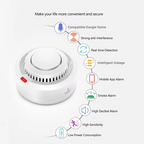 Smart Smoke & Heat Detector | Wi‑Fi & Bluetooth App Control | 85 dB Alarm | Home Safety