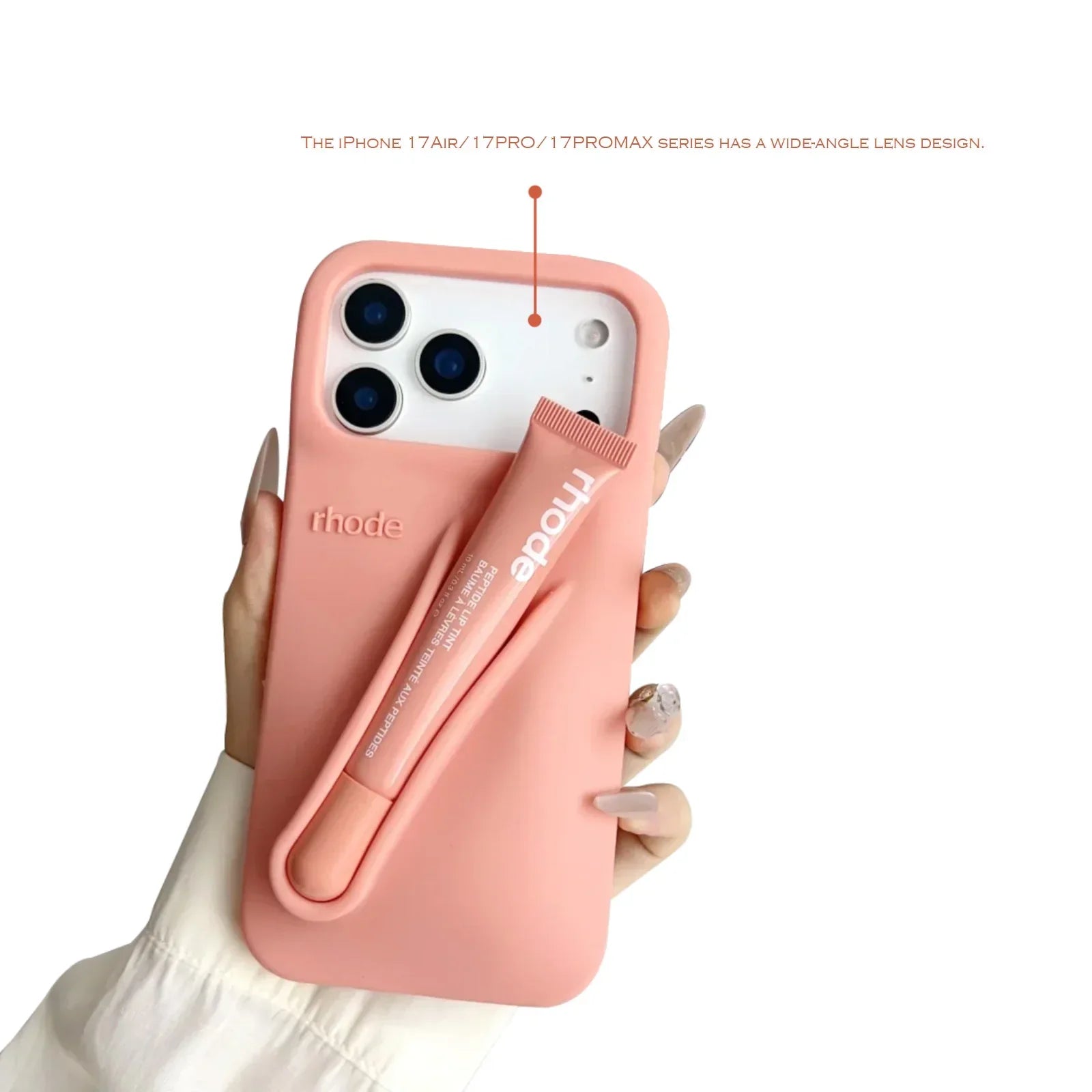 Smartphone Case | Soft Silicone Protective Design & Lip Gloss Set | Fits Models 13–17