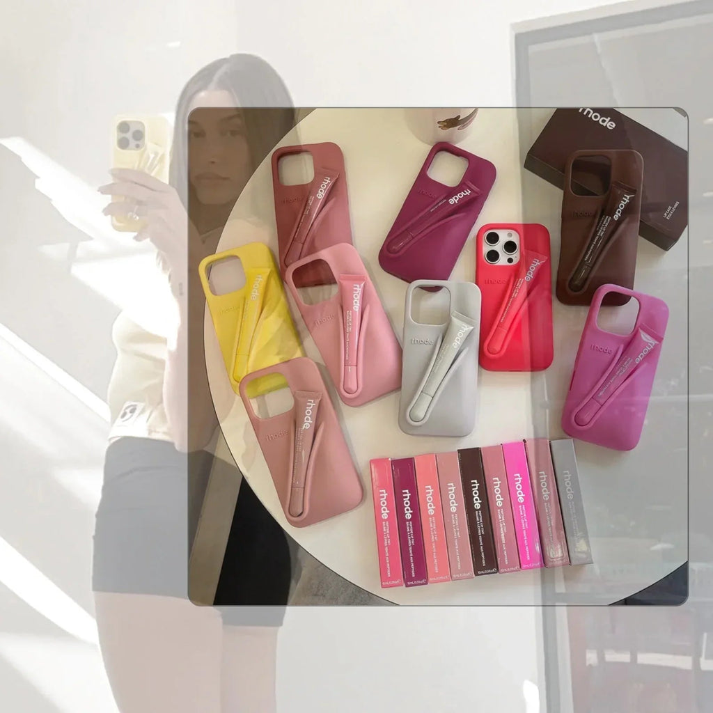 Smartphone Case | Soft Silicone Protective Design & Lip Gloss Set | Fits Models 13–17