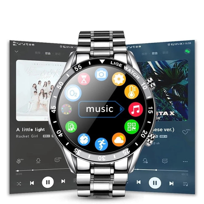 Smartwatch | 4G Calling & Built-In GPS | AMOLED Display & Stainless Steel Case | Long Battery Life