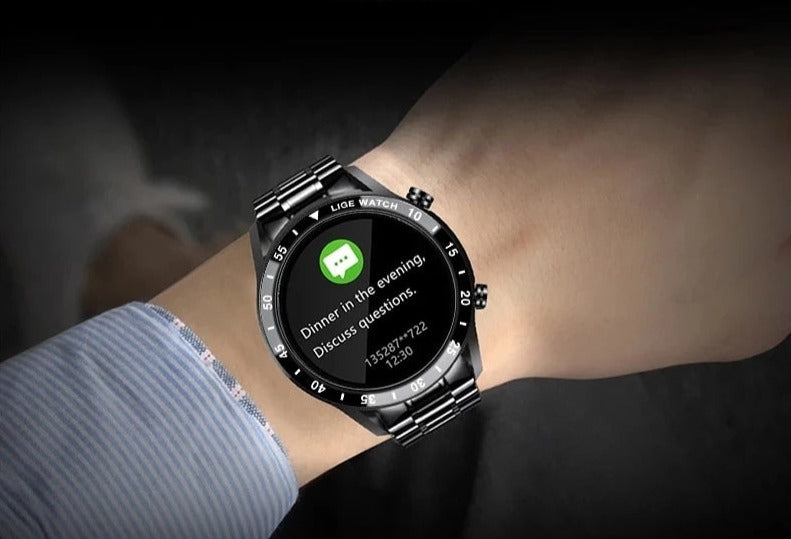 Smartwatch | 4G Calling & Built-In GPS | AMOLED Display & Stainless Steel Case | Long Battery Life
