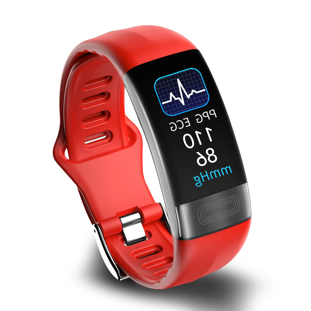 Smartwatch Health Monitor | EKG, Blood Pressure & SpO2 Tracking | Silicone Band | Long Battery Life