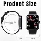 Smartwatch | Non-Invasive Blood Glucose Monitoring | Heart Rate & Sleep Tracking | 7-Day Battery Life