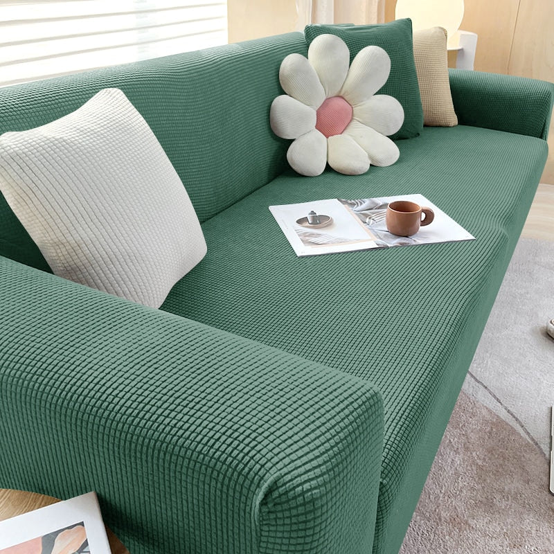 Sofa Cover | Waterproof Stretch Slipcover | Elastic Hem & Reversible | Dust & Scratch Protection