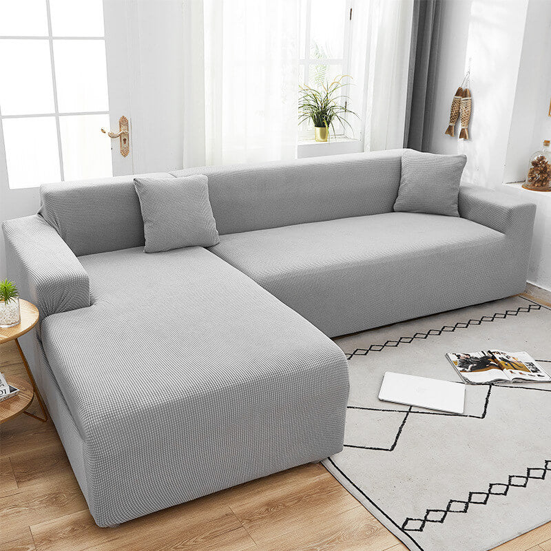 Sofa Cover | Waterproof Stretch Slipcover | Elastic Hem & Reversible | Dust & Scratch Protection
