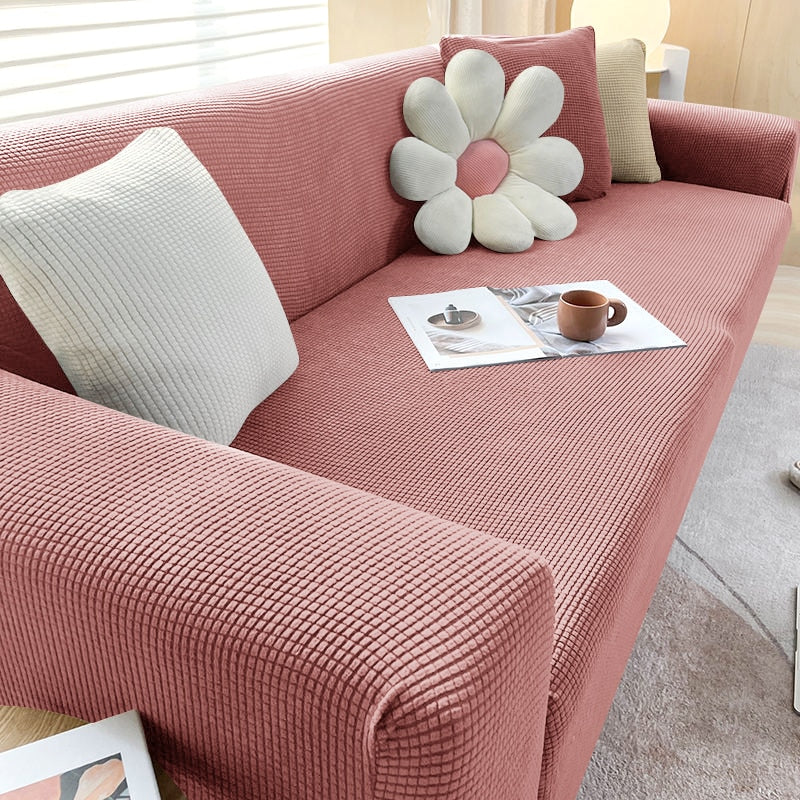 Sofa Cover | Waterproof Stretch Slipcover | Elastic Hem & Reversible | Dust & Scratch Protection