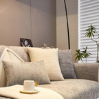 Sofa Slipcover | Chic Striped Design | Chenille Fabric | Machine Washable
