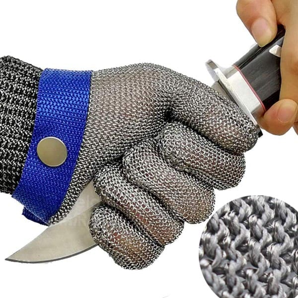 Stainless Steel Safety Gloves | High Cut Resistance | Ergonomic Mesh, Corrosion-Resistant
