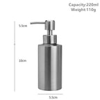 Stainless Steel Soap Dispenser | Hand Pump | Polished Gloss Finish | Refillable & Reusable