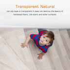 Stair Tread Strips | Clear Non-Slip Grip | Pack of 15 | Indoor Safety