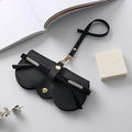 Sunglasses Case | Soft Faux Leather | Snap Closure & Plush Lining | Fits Most Sunglasses