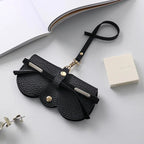Sunglasses Case | Soft Faux Leather | Snap Closure & Plush Lining | Fits Most Sunglasses