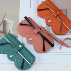 Sunglasses Case | Soft Faux Leather | Snap Closure & Plush Lining | Fits Most Sunglasses