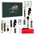 Survival Advent Calendar | 24 Essential Outdoor Tools | Compact Portable Kit | Camping & Hiking