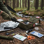 Survival Backpack | First Aid & Tools | Durable Nylon, Organized Pockets | Compact Outdoor Use