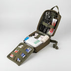 Survival Backpack | First Aid & Tools | Durable Nylon, Organized Pockets | Compact Outdoor Use