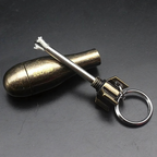 Survival Fire Starter Keychain | Waterproof Flint Igniter | Metal Bottle Opener | Camping
