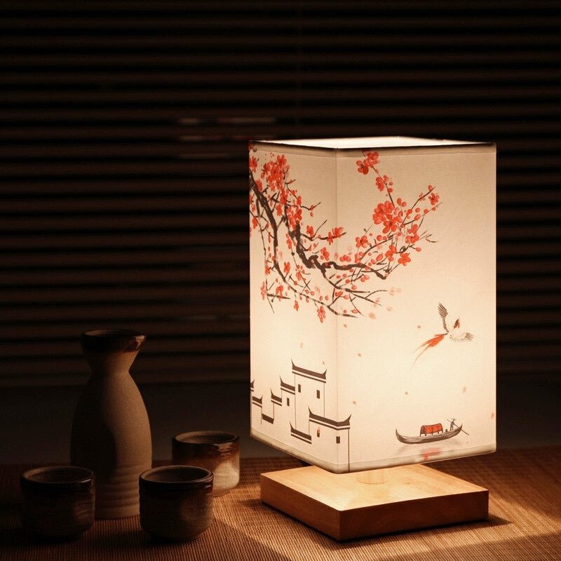 Table Lamp | Japanese-Scandinavian Design | Paper Shade & Warm Diffused Light