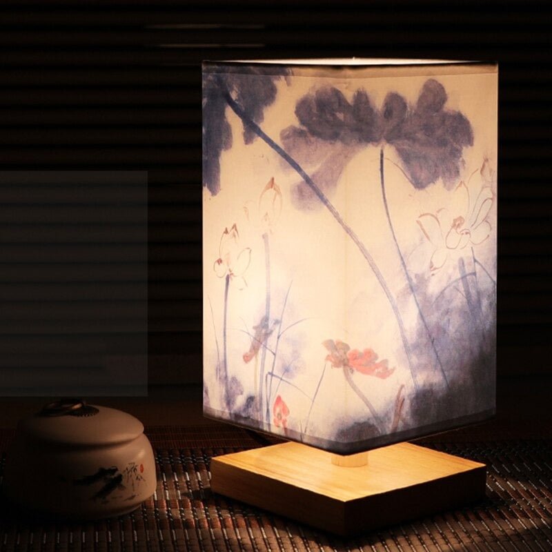 Table Lamp | Japanese-Scandinavian Design | Paper Shade & Warm Diffused Light