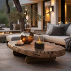 Tabletop Fireplace | Smoke-Free Bioethanol Flame | Metal & Glass | Cozy Indoor/Outdoor Ambience