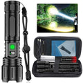 Tactical Flashlight | Ultra-Bright Beam & Adjustable Focus | Long Battery Life, Type-C & Power Bank