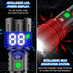 Tactical Flashlight | Ultra-Bright Beam & Adjustable Focus | Long Battery Life, Type-C & Power Bank