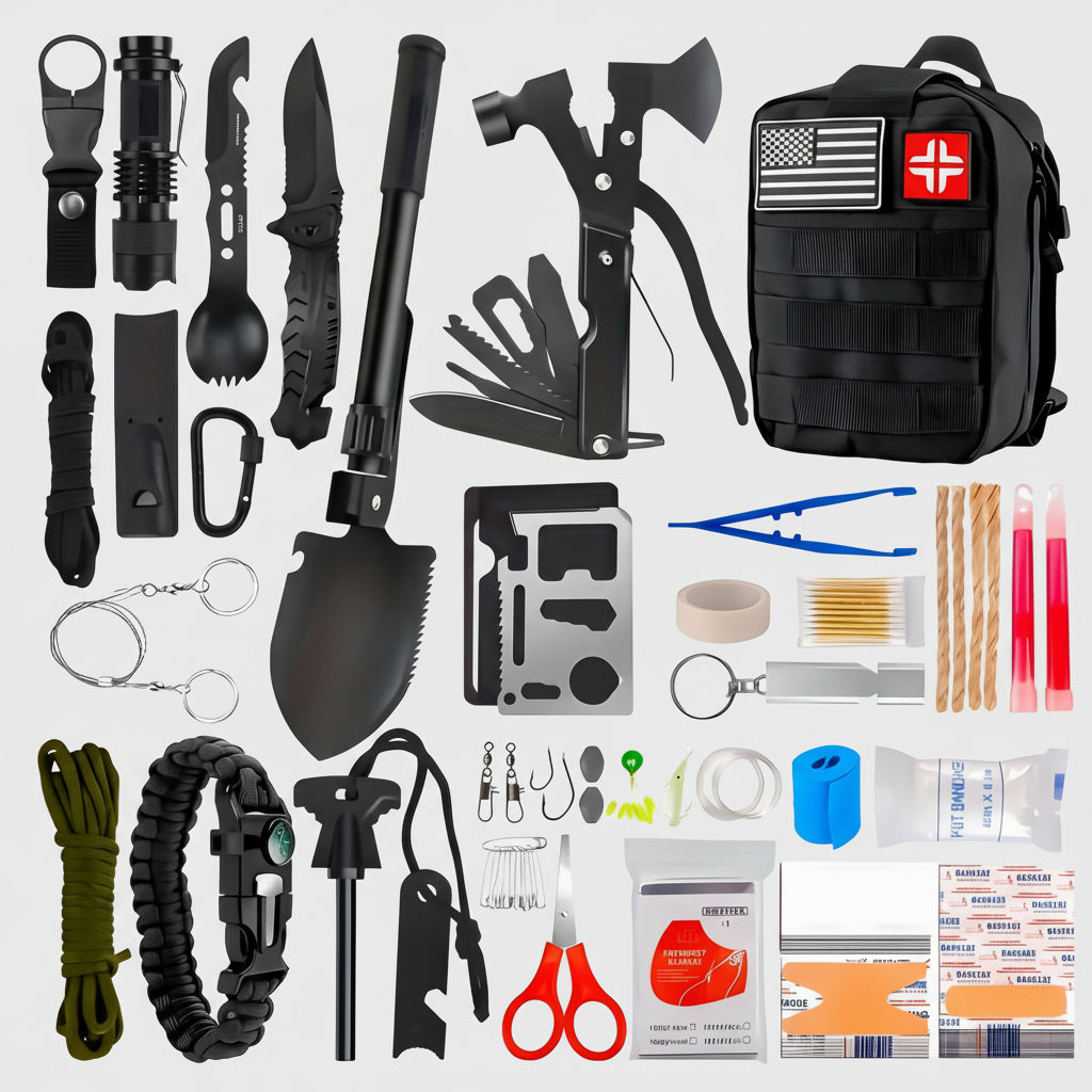Tactical Survival Backpack | Battery-Powered Multi-Tool | Nylon Construction | Lightweight Design