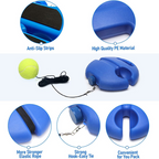 Tennis Trainer | Solo Ball-Return Simulator | With Ball, Clips & Rope