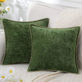 Throw Pillow Cover | Soft Chenille Velvet | Hidden Zipper & Hand Embroidery | Cozy Comfort
