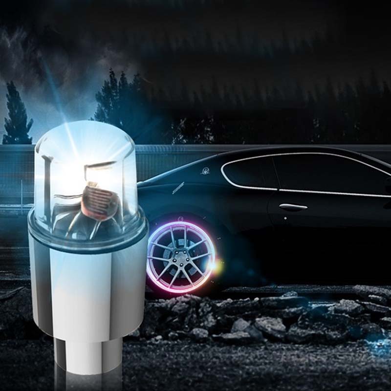 Tire Valve LED Caps | Motion-Activated LED | Waterproof & Rust-Resistant | Night Visibility