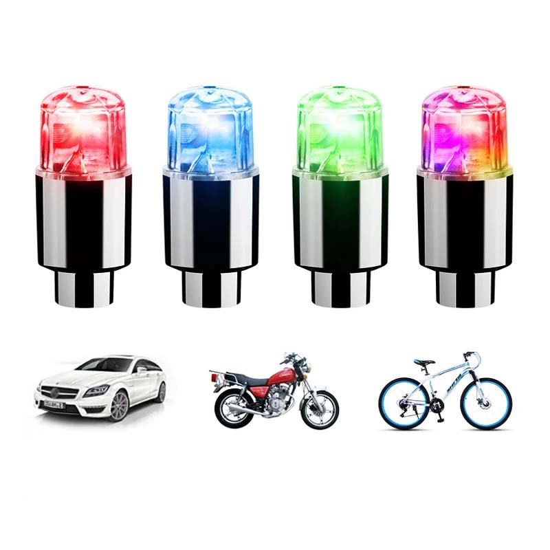 Tire Valve LED Caps | Motion-Activated LED | Waterproof & Rust-Resistant | Night Visibility