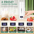 Travel Electric Kettle | Intelligent Temperature Control & Auto Shut-Off | Stainless Steel, 15.2 oz