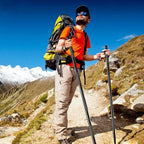 Trekking Pole | Foldable with Built-In Multitool | Aluminum Handle & Compact Carry Bag