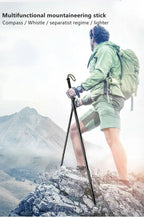 Trekking Pole | Foldable with Built-In Multitool | Aluminum Handle & Compact Carry Bag