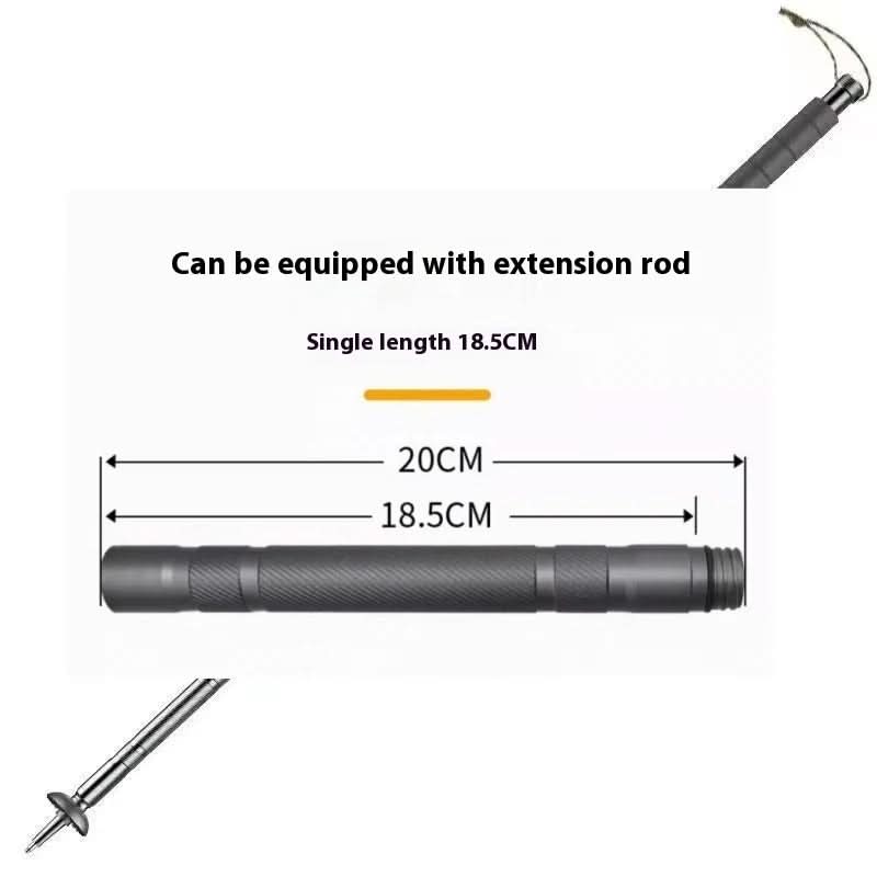 Trekking Pole | Foldable with Built-In Multitool | Aluminum Handle & Compact Carry Bag