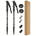 Trekking Poles | Adjustable Telescopic 65–135 cm | Aluminum with Rubber Grips & Shock Absorption