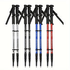 Trekking Poles | Adjustable Telescopic 65–135 cm | Aluminum with Rubber Grips & Shock Absorption