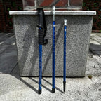 Trekking Poles | Adjustable Telescopic 65–135 cm | Aluminum with Rubber Grips & Shock Absorption