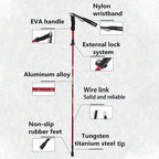 Trekking Poles | Ultralight Telescoping, Adjustable 110-130 cm | Aluminum Shaft & EVA Grip