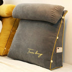 Triangle Back Support Pillow | Memory Foam Core | Removable Washable Cover | Reading & Lounging