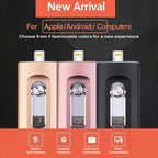 USB Flash Drive for Phone & PC | 3-in-1 OTG & Type-C Adapter | High-Speed Metal Keychain