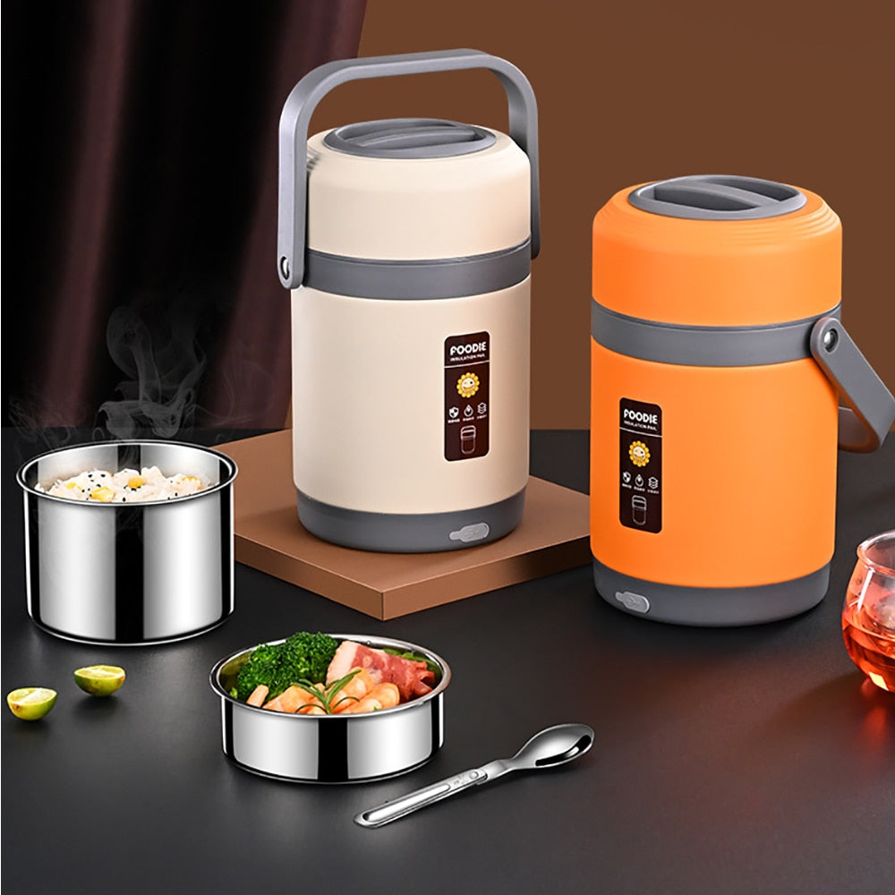 USB Heated Lunch Box | Stainless Steel Liner | Portable Food Warmer