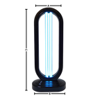 UV-C Disinfectant Bulb | Multi-Surface Sterilization | Remote Timer & 5-Minute Sanitization
