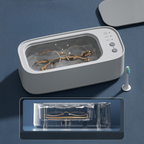 Ultrasonic Jewelry & Glasses Cleaner | Compact & Quiet | Stainless Steel Tank