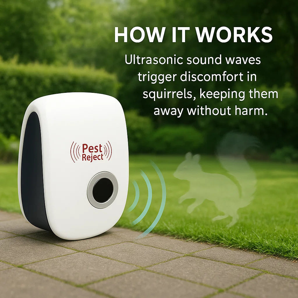 Ultrasonic Pest Repeller for Garden | Smart Frequency Cycling | Up to 800 sq ft | Pet-Safe