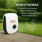 Ultrasonic Pest Repeller for Garden | Smart Frequency Cycling | Up to 800 sq ft | Pet-Safe