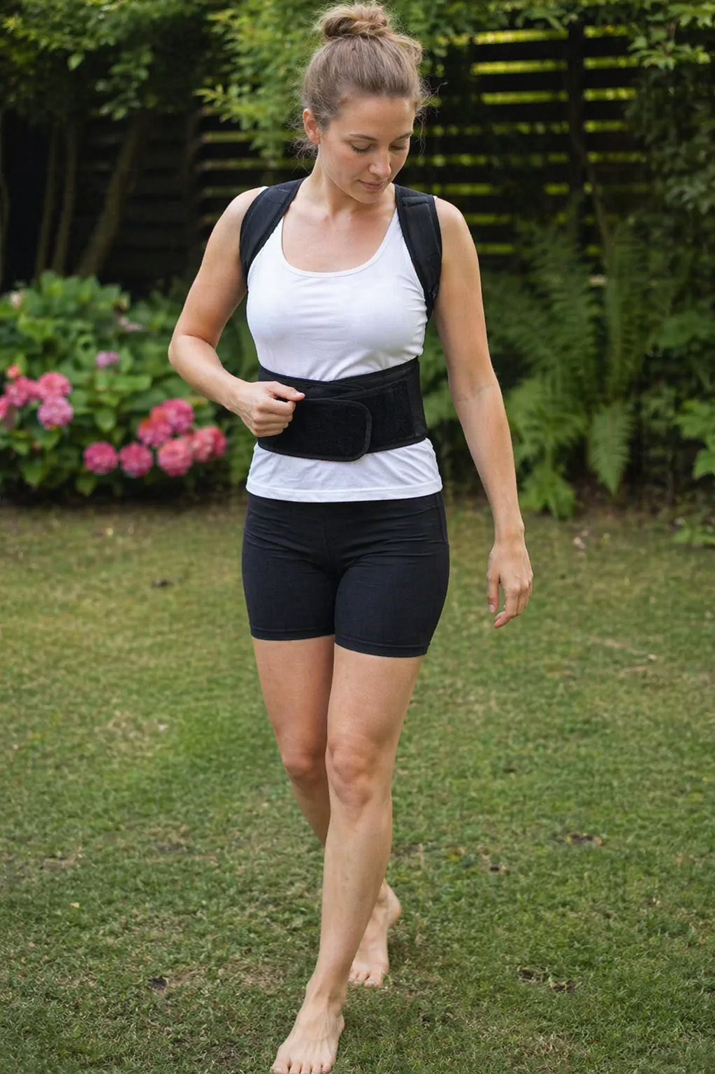 Unisex Back Brace | Magnetic Posture Corrector | Adjustable Waistband & Lumbar Support