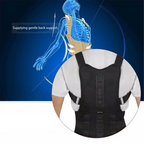 Unisex Back Brace | Magnetic Posture Corrector | Adjustable Waistband & Lumbar Support